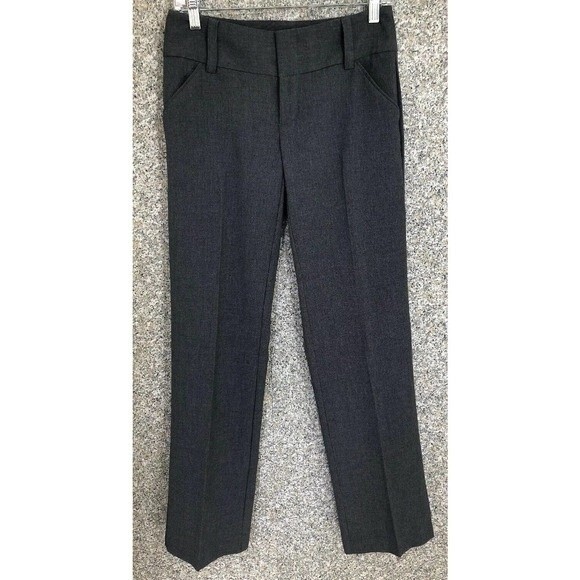 Daisy Fuentes Work Career Pants Trousers Slacks Gray Size 2 Pleated - Picture 1 of 8